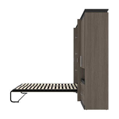 Bestar - Orion 118W Full Murphy Bed with Multifunctional Storage (119W) in Bark Gray & Graphite - 116863-000047 veiw 10