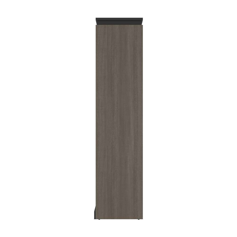 Bestar - Orion 20W Narrow Shelving Unit in Bark Gray & Graphite - 116162-000047 veiw 3