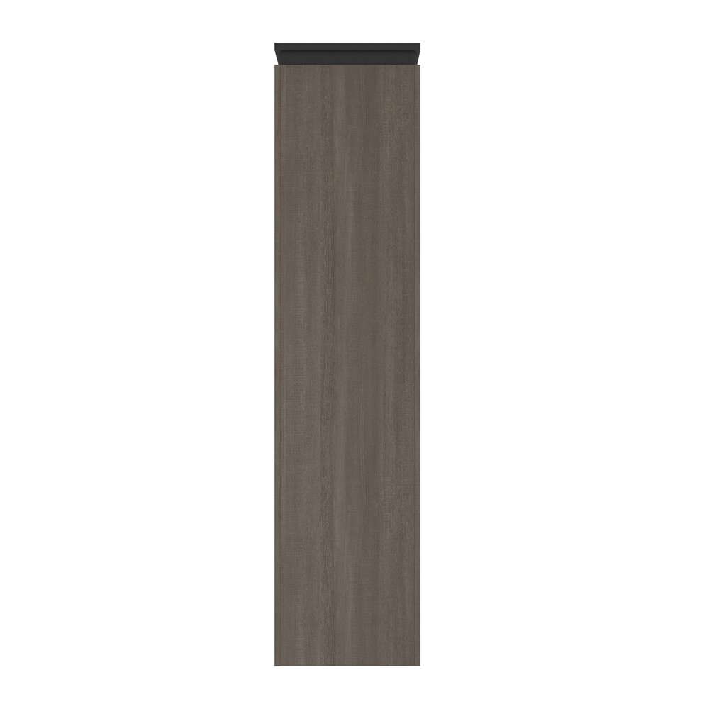 Bestar - Orion 20W Narrow Shelving Unit in Bark Gray & Graphite - 116162-000047 veiw 4