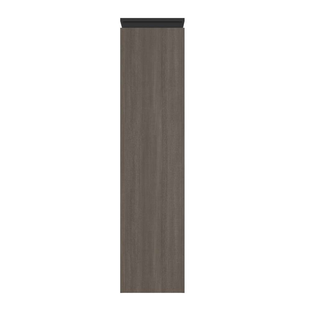 Bestar - Orion 20W Storage Cabinet with Pull-Out Shelf in Bark Gray & Graphite - 116165-000047 veiw 4