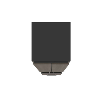 Bestar - Orion 20W Storage Cabinet with Pull-Out Shelf in Bark Gray & Graphite - 116165-000047 veiw 5