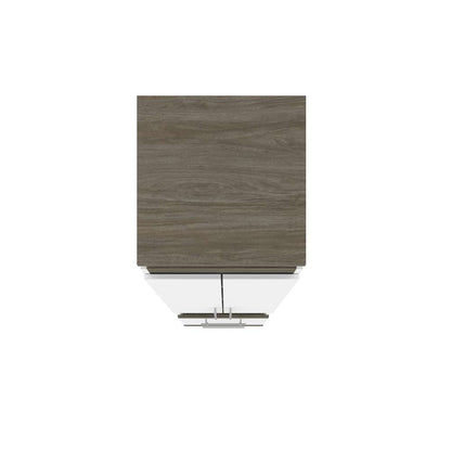 Bestar - Orion 20W Storage Cabinet with Pull-Out Shelf in White & Walnut Grey - 116165-000017 veiw 5