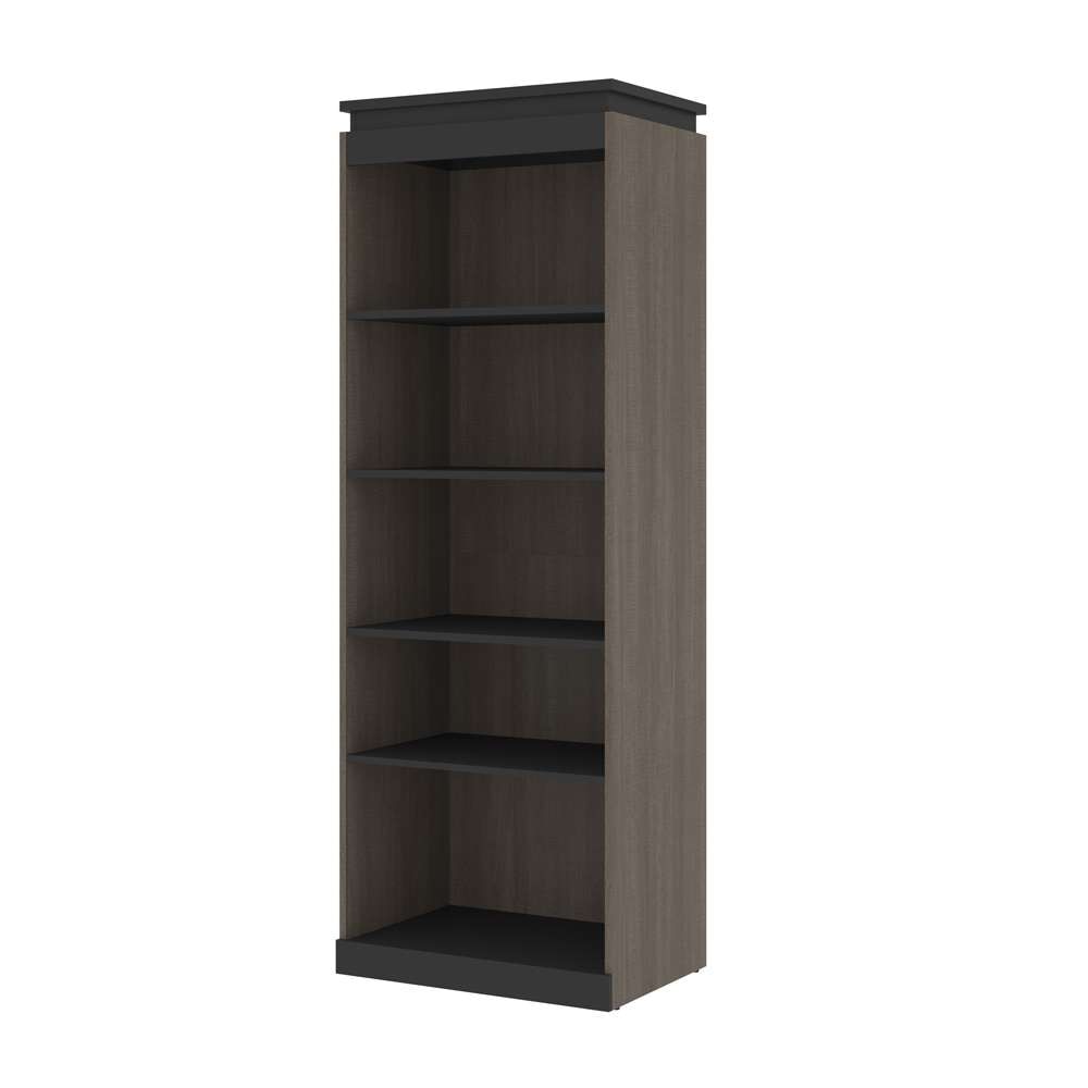 Bestar - Orion 30W Shelving Unit in Bark Gray & Graphite - 116160-000047 veiw 1