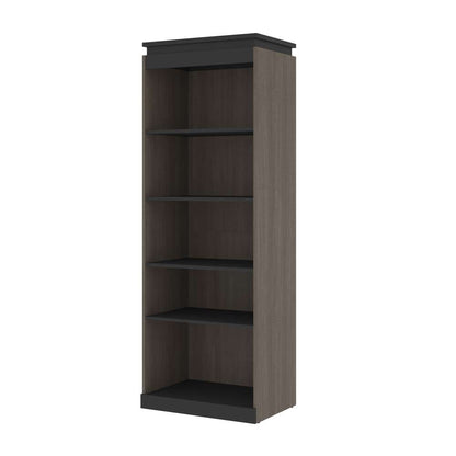 Bestar - Orion 30W Shelving Unit in Bark Gray & Graphite - 116160-000047 veiw 1