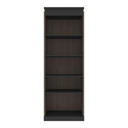 Bestar - Orion 30W Shelving Unit in Bark Gray & Graphite - 116160-000047 veiw 2