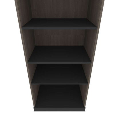 Bestar - Orion 30W Shelving Unit in Bark Gray & Graphite - 116160-000047 veiw 7