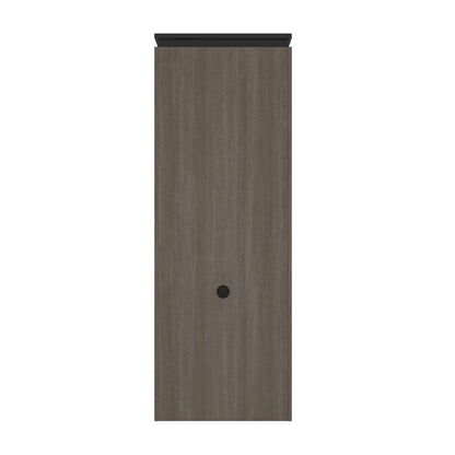 Bestar - Orion 30W Shelving Unit with Fold-Out Desk in Bark Gray & Graphite - 116166-000047 veiw 5