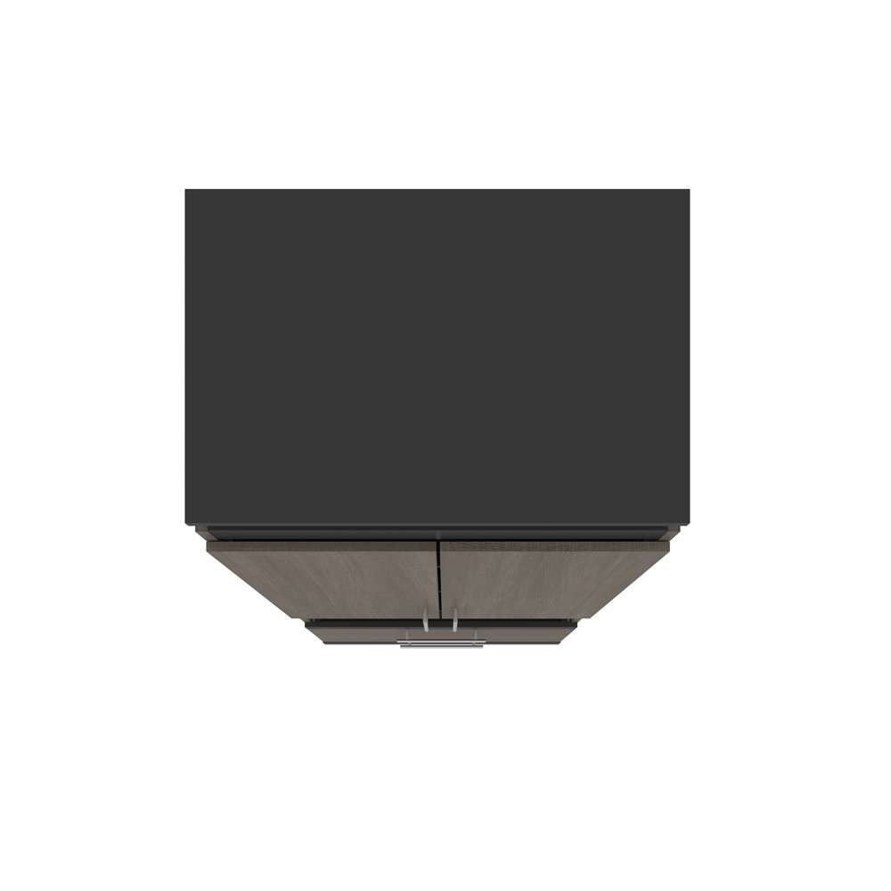 Bestar - Orion 30W Storage Cabinet with Pull-Out Shelf in Bark Gray & Graphite - 116164-000047 veiw 5