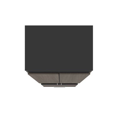 Bestar - Orion 30W Storage Cabinet with Pull-Out Shelf in Bark Gray & Graphite - 116164-000047 veiw 5
