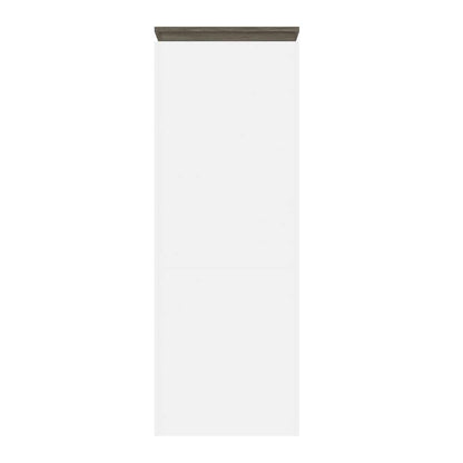 Bestar - Orion 30W Storage Cabinet with Pull-Out Shelf in White & Walnut Grey - 116164-000017 veiw 4