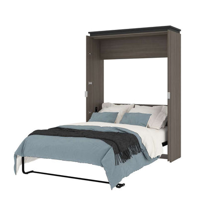 Bestar - Orion 59W Full Murphy Bed in Bark Gray & Graphite - 116183-000047 veiw 7
