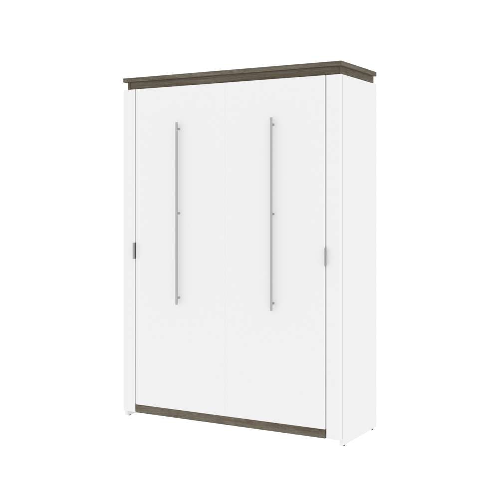 Bestar - Orion 59W Full Murphy Bed in White & Walnut Grey - 116183-000017 veiw 1