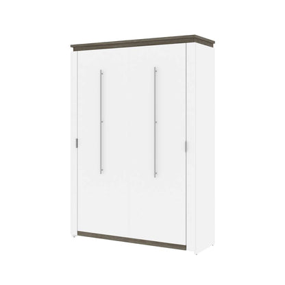 Bestar - Orion 59W Full Murphy Bed in White & Walnut Grey - 116183-000017 veiw 1