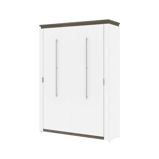 Bestar - Orion 59W Full Murphy Bed in White & Walnut Grey - 116183-000017 veiw 1