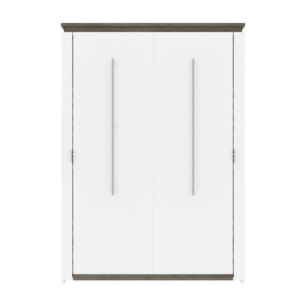 Bestar - Orion 59W Full Murphy Bed in White & Walnut Grey - 116183-000017 veiw 2