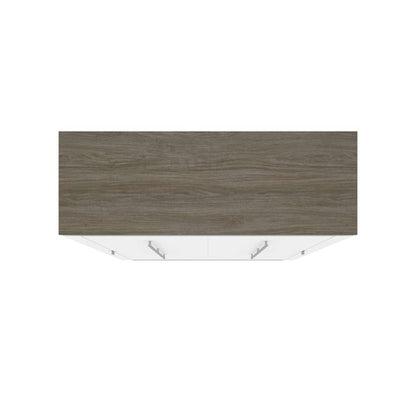 Bestar - Orion 59W Full Murphy Bed in White & Walnut Grey - 116183-000017 veiw 5