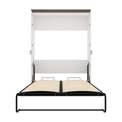 Bestar - Orion 59W Full Murphy Bed in White & Walnut Grey - 116183-000017 veiw 8