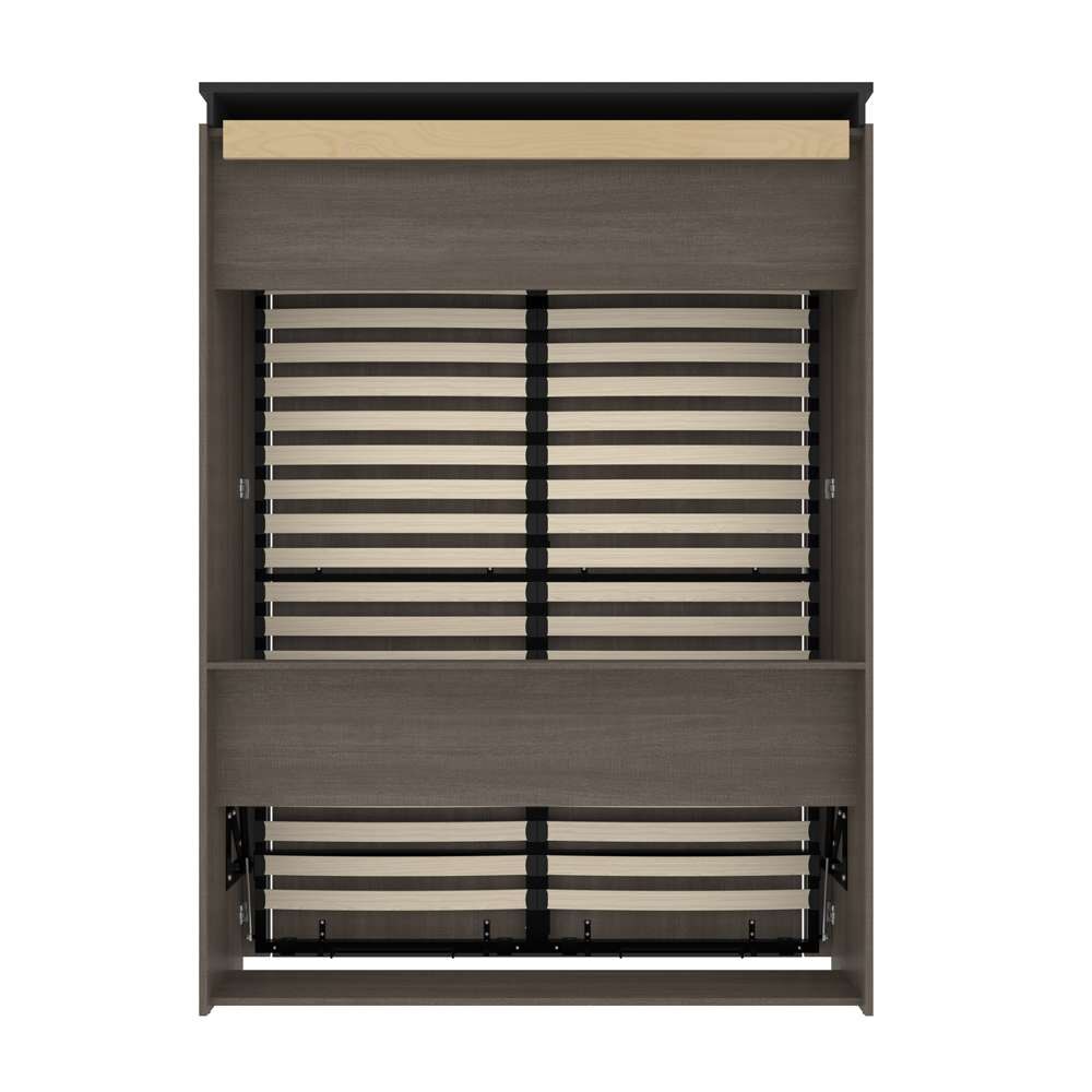 Bestar - Orion 65W Queen Murphy Bed in Bark Gray & Graphite - 116184-000047 veiw 4