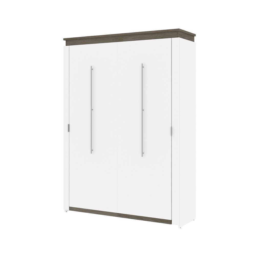 Bestar - Orion 65W Queen Murphy Bed in White & Walnut Grey - 116184-000017 veiw 1