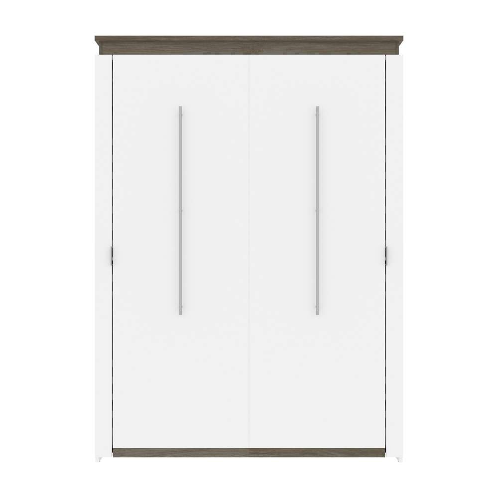 Bestar - Orion 65W Queen Murphy Bed in White & Walnut Grey - 116184-000017 veiw 2