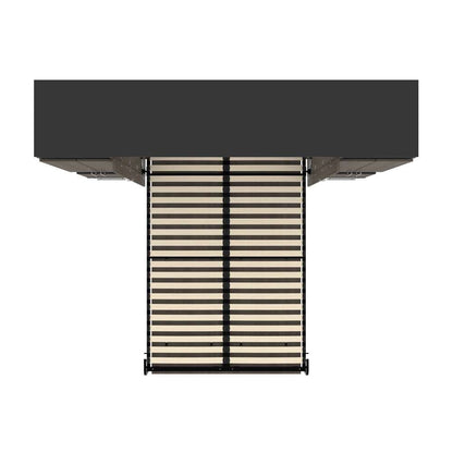 Bestar - Orion 98W Full Murphy Bed and 2 Storage Cabinets with Pull-Out Shelves (99W) in Bark Gray & Graphite - 116899-000047 veiw 11