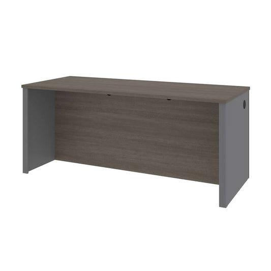 Bestar - Prestige + 72W Desk Shell in Bark Grey & Slate - 99400-000047 veiw 1