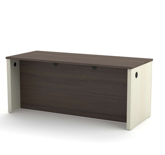 Bestar - Prestige + 72W Desk Shell in White Chocolate & Antigua - 99400-1152 veiw 2