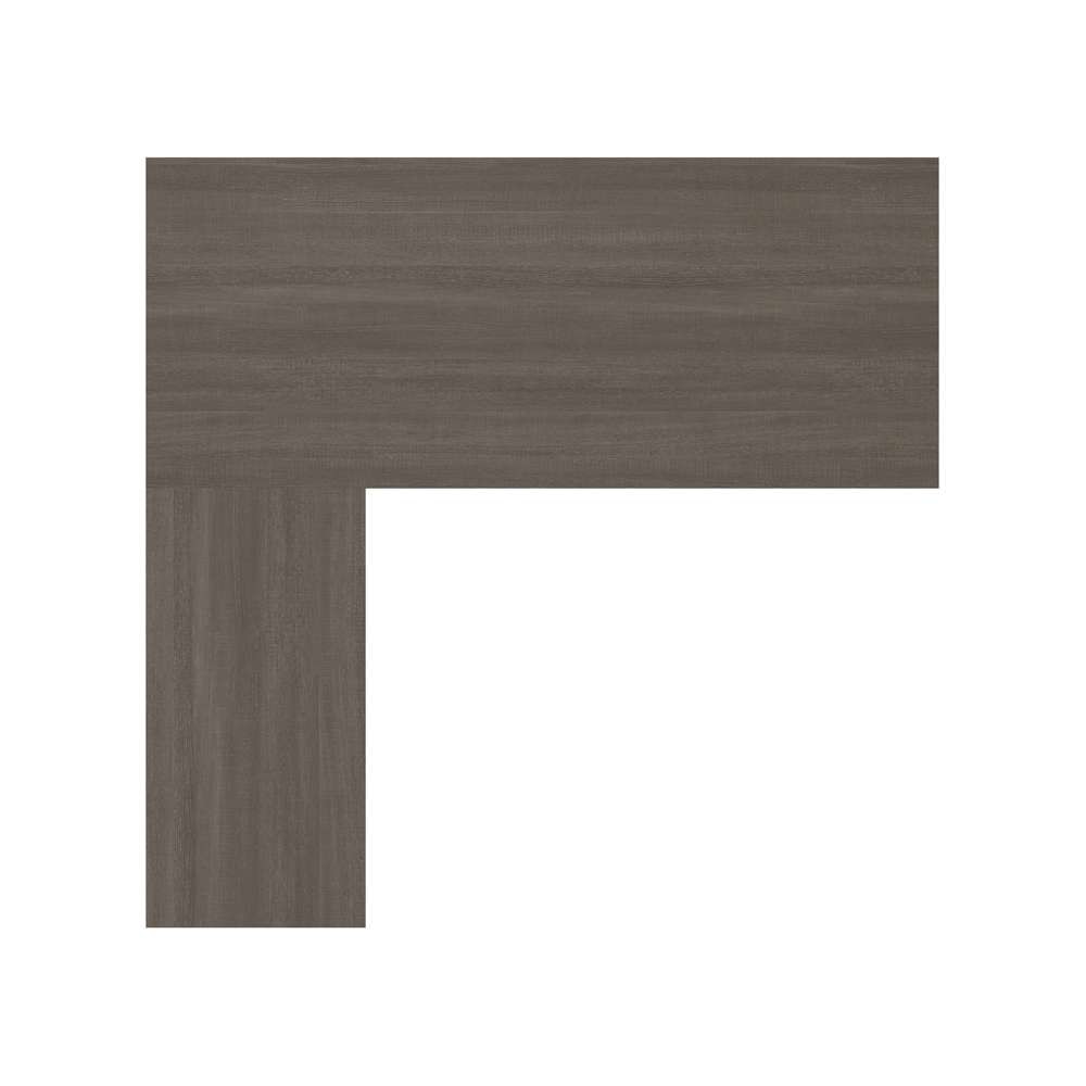 Bestar - Prestige + 72W L-Shaped Desk with Pedestal in Bark Grey & Slate - 99860-000047 veiw 6