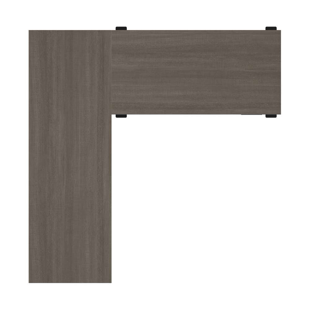 Bestar - Prestige + 72W L-Shaped Standing Desk with Pedestal in Bark Grey & Slate - 99885-000047 veiw 8