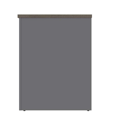 Bestar - Prestige + 72W Narrow Desk Shell in Bark Grey & Slate - 99612-000047 veiw 4