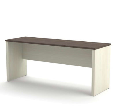 Bestar - Prestige + 72W Narrow Desk Shell in White Chocolate & Antigua - 99612-1152 veiw 1