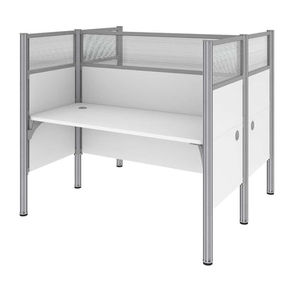 Bestar - Pro-Biz 63W Office Cubicles with High Privacy Panels in White - 100870D-17 veiw 3
