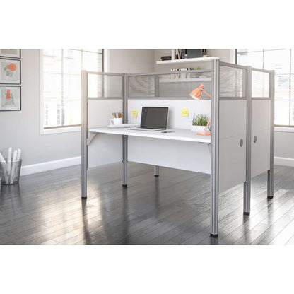 Bestar - Pro-Biz 63W Office Cubicles with High Privacy Panels in White - 100870D-17 veiw 4