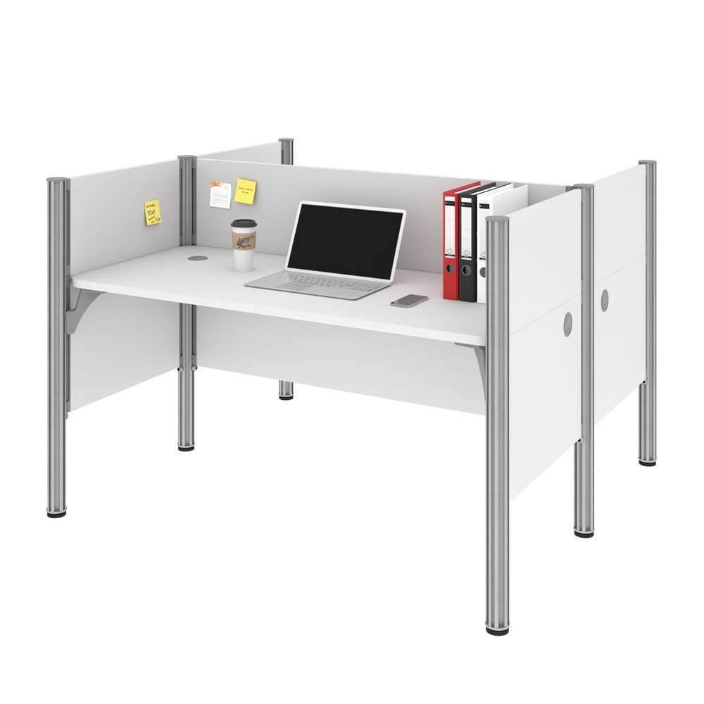Bestar - Pro-Biz 63W Office Cubicles with Low Privacy Panels in White - 100870C-17 veiw 1