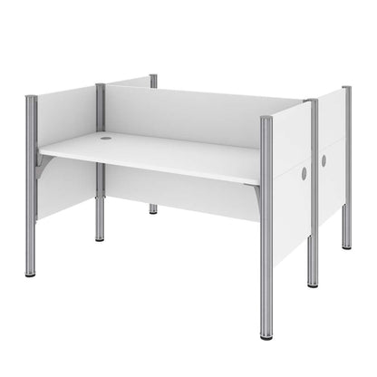 Bestar - Pro-Biz 63W Office Cubicles with Low Privacy Panels in White - 100870C-17 veiw 3
