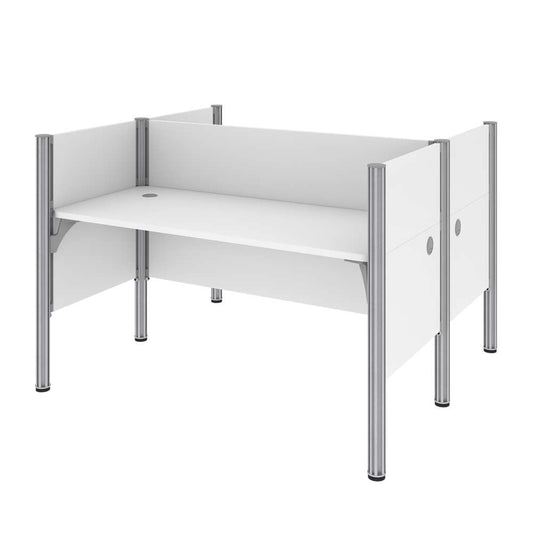 Bestar - Pro-Biz 63W Office Cubicles with Low Privacy Panels in White - 100870C-17 veiw 3