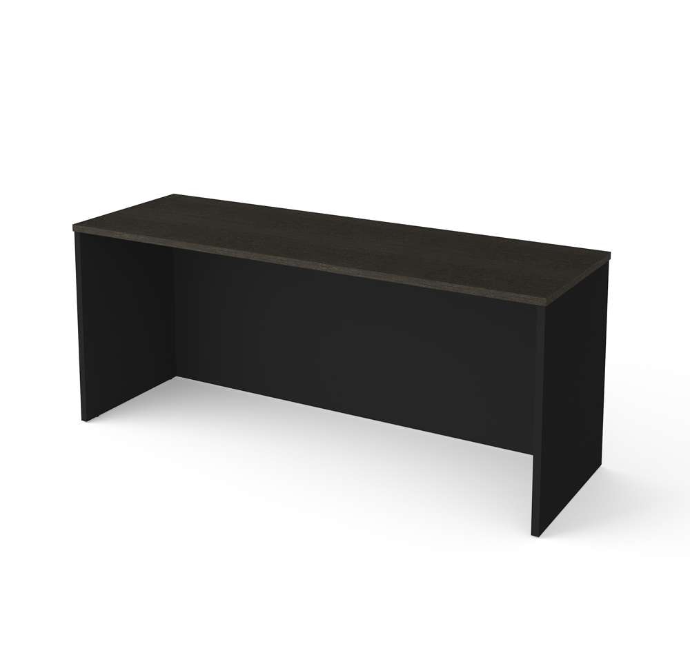 Bestar - Pro-Concept Plus 72W Narrow Desk Shell in Deep Grey & Black - 110611-1132 view 1
