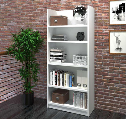Bestar - Pro-Linea 30W Standard Bookcase in White - 120700-1117 veiw 2