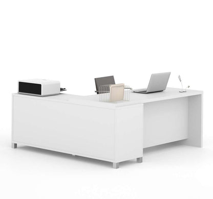 Bestar - Pro-Linea 72W L-Shaped Office Desk in White - 120863-17 veiw 3