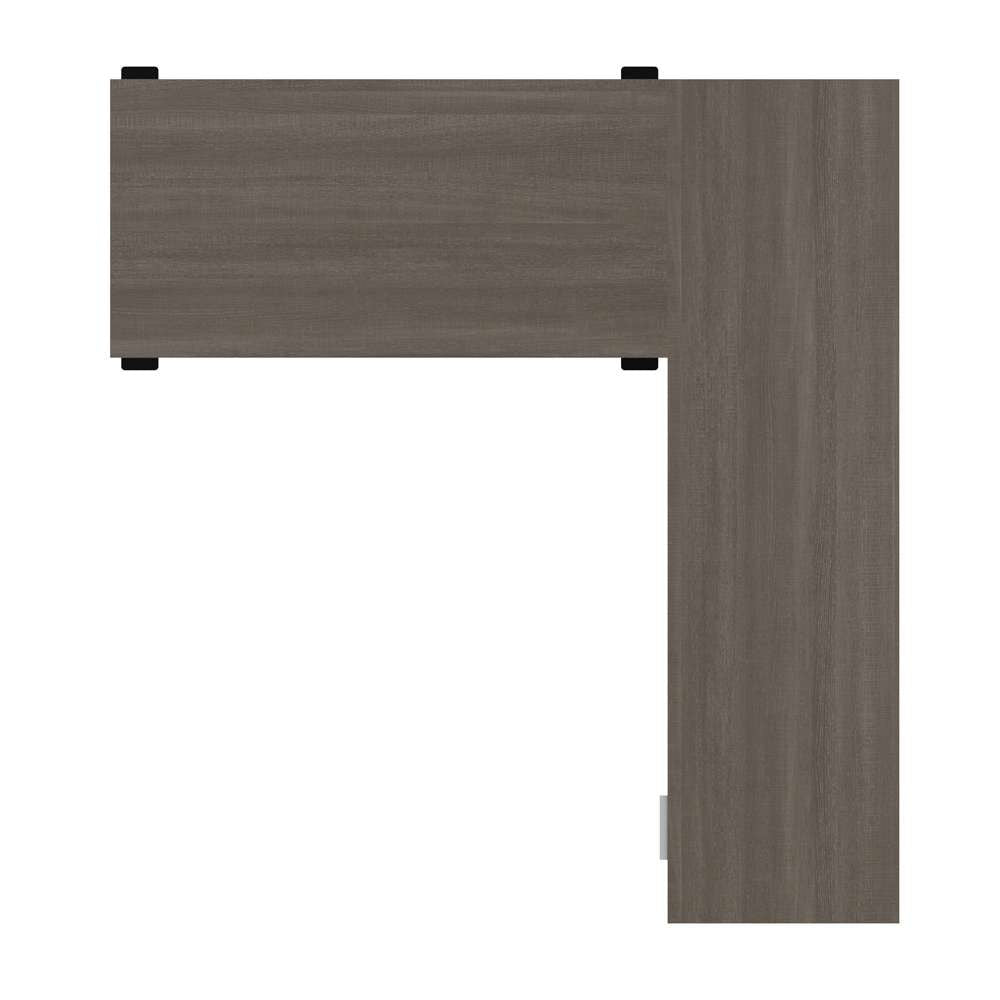 Bestar - Pro-Linea 72W L-Shaped Standing Desk in Bark Grey - 120857-47 veiw 6