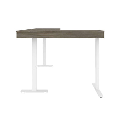 Bestar - Pro-Vega 72W L-Shaped Standing Desk in Walnut Grey & White - 130420-000035 veiw 6