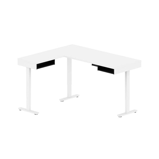 Bestar - Pro-Vega 72W L-Shaped Standing Desk in White & Black - 130420-000017 veiw 1