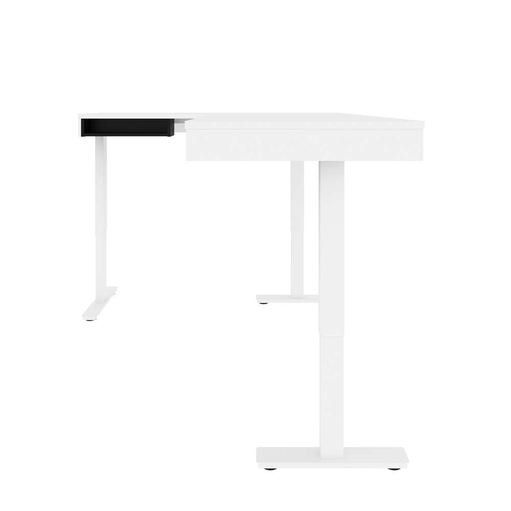 Bestar - Pro-Vega 72W L-Shaped Standing Desk in White & Black - 130420-000017 veiw 5