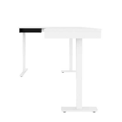 Bestar - Pro-Vega 72W L-Shaped Standing Desk in White & Black - 130420-000017 veiw 5