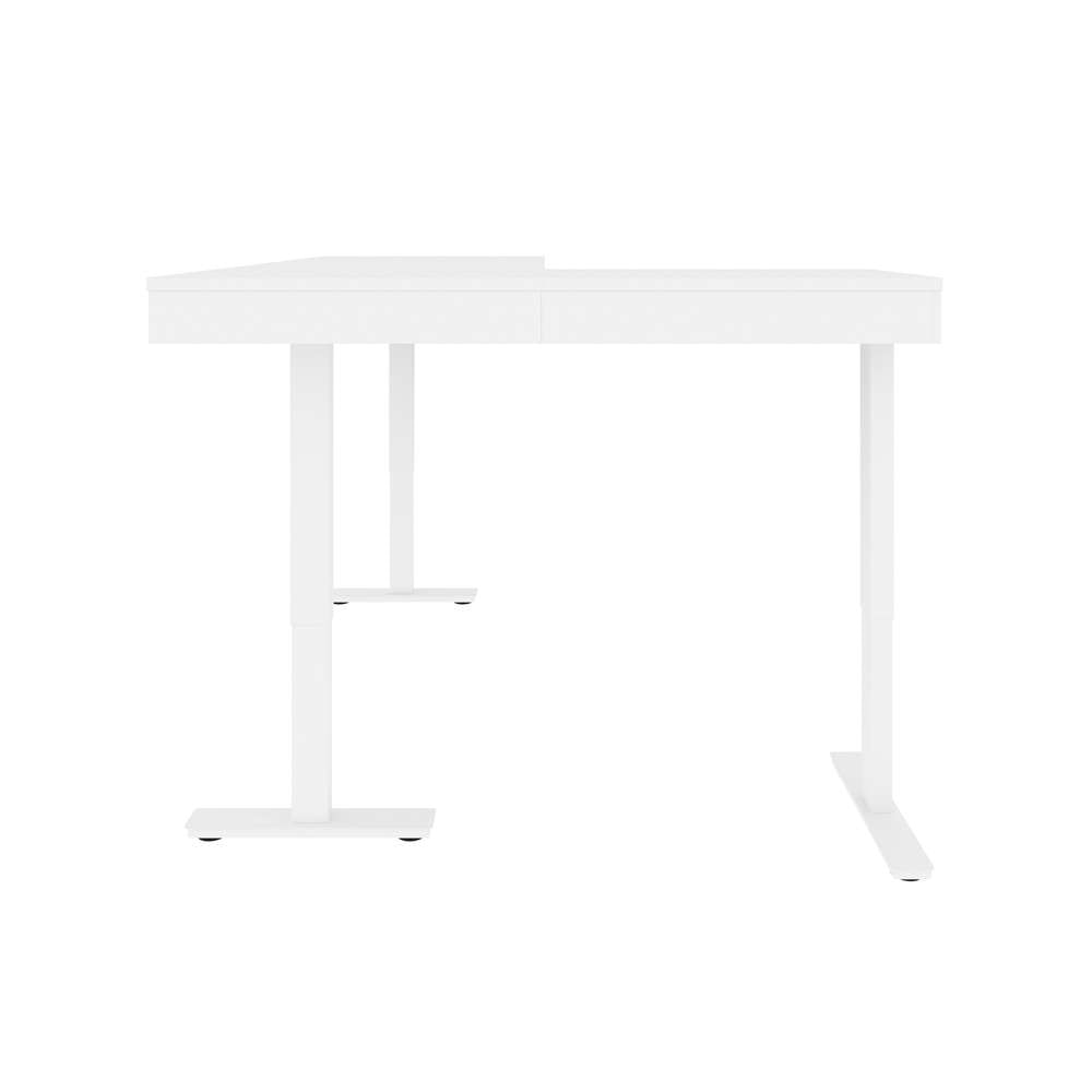 Bestar - Pro-Vega 72W L-Shaped Standing Desk in White & Black - 130420-000017 veiw 7