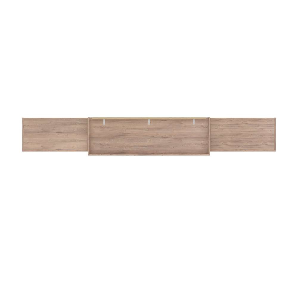 Bestar - Pur 136W Queen Murphy Bed with 2 Storage Units (137W) in Rustic Brown - 26885-000009 veiw 6
