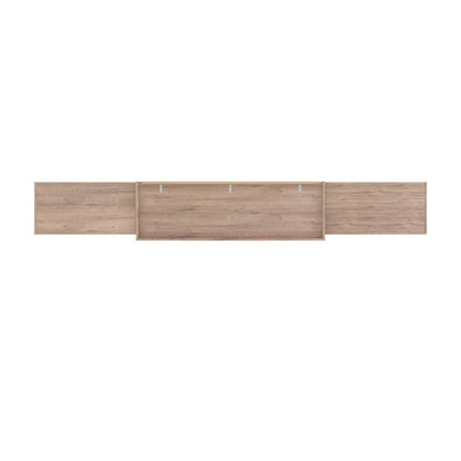 Bestar - Pur 136W Queen Murphy Bed with 2 Storage Units (137W) in Rustic Brown - 26885-000009 veiw 6