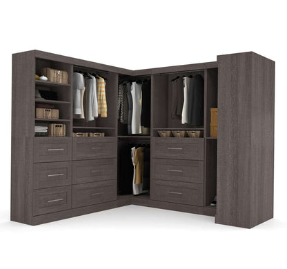 Bestar - Pur 161W Walk-In Closet Organizer Set in Bark Grey - 26858-47 veiw 3
