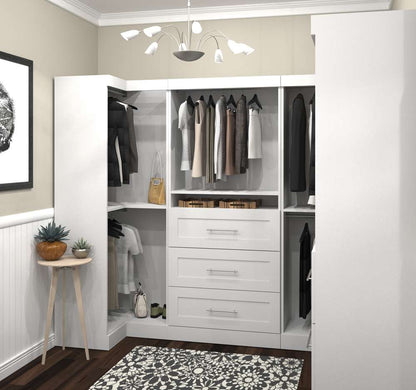Bestar - Pur 161W Walk-In Closet Organizer Set in White - 26858-17 veiw 5