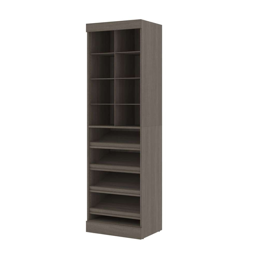 Bestar - Pur 25W Closet Organizer in Bark Grey - 26164-47 veiw 1